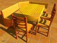 Dining table 43d model