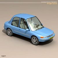 cartoon car 13d model