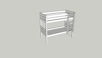 Timo Childrens Bunk Bed 70x155cm