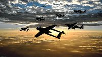 ww2 1946 arados formation escorted