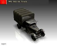WW2 Gaz AA Soviet cargo truck.3d model