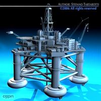 Oil platform3d model