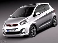 Kia Picanto 2013 3-door3d model