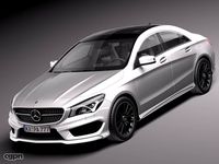 Mercedes-Benz CLA-class AMG 20143d model