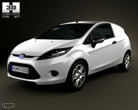 Ford Fiesta Van 20123d model
