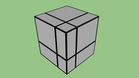 Cubo Mirror 222 plateado
