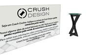 Mesa Bistro Cruzada Vidro - Crush Design