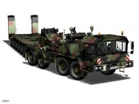 Faun STL-56 - Heavy Duty Tractor with 52 ton Semi-Trailer3d model