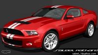 Ford Mustang Shelby GT 500 + INTERIOR3d model