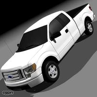 2010 Ford F-150 Supercab Pickup3d model