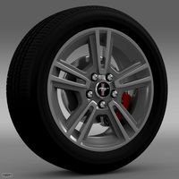 Ford Mustang 2013 wheel3d model