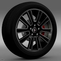 Ford Mustang 2010 wheel3d model