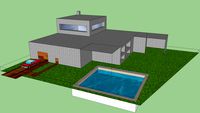 modern huis + downl. auto