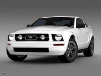 Ford Mustang V6 Pony 20063d model