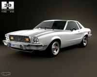 Ford Mustang coupe 19743d model