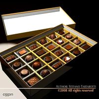 Chocolate box3d model