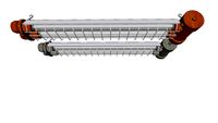 VEB Leuchtenbau Wittenberg TGL 28164 0620-11 EOW 2X36W EX Geprüft Industrial Fluorescent Lamp IP67