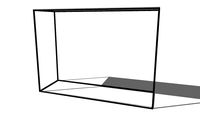 MARBLE Console en marbre blanc et métal noir REF 166590 PRIX 269.00