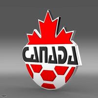 Canada football emblem3d model
