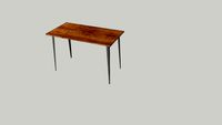 Midcentury Distressed Industrial Desk / Table