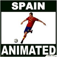 Soccer Player Spain CG3d model