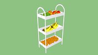 Fruteira com frutas