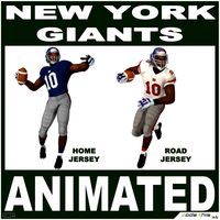 Giants Black American Football Player CG3d model