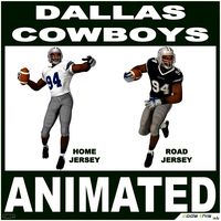 Dallas Black American Football Player CG3d model