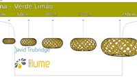 Luminária Pendente Kina cor verde