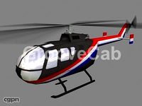 Bo105 Helicopter V23d model