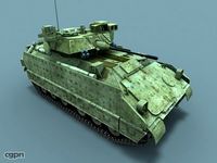 M2A3 Bradley Fighting Vehicle 3D Low-Poly Model3d model