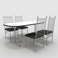 Table With Chairs-13d model