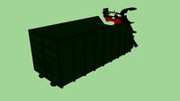 container met kraan