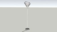 ZAHA LIGHT white floor lamp