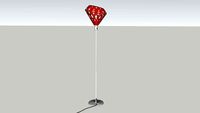 ZAHA LIGHT orange floor lamp