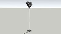 ZAHA LIGHT grey floor lamp