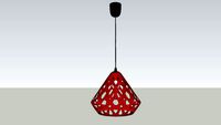 ZAHA LIGHT red pendant 2