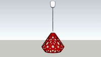 ZAHA LIGHT red pendant