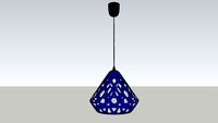 ZAHA LIGHT deep blue pendant 2