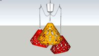 ZAHA LIGHT three-colored chandelier 10