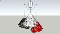 ZAHA LIGHT three-colored chandelier 15