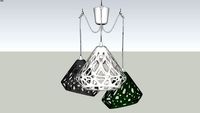 ZAHA LIGHT three-colored chandelier 13