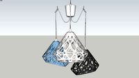 ZAHA LIGHT three-colored chandelier 8