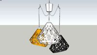 ZAHA LIGHT three-colored chandelier 7