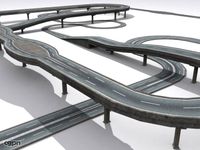 Road And Highway Set3d model
