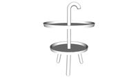 82084 Side Table Jacky White 42cm