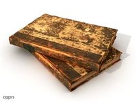 Very old books3d model