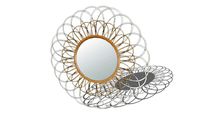 Miroir en rotin bicolore D.90cm SOFIA REF 164985 PRIX 79.90
