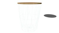 Bout de canapé en métal vert MINT REF 157804, PRIX 21.99