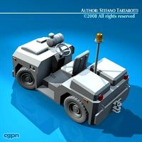 Airport tow tractor33d model